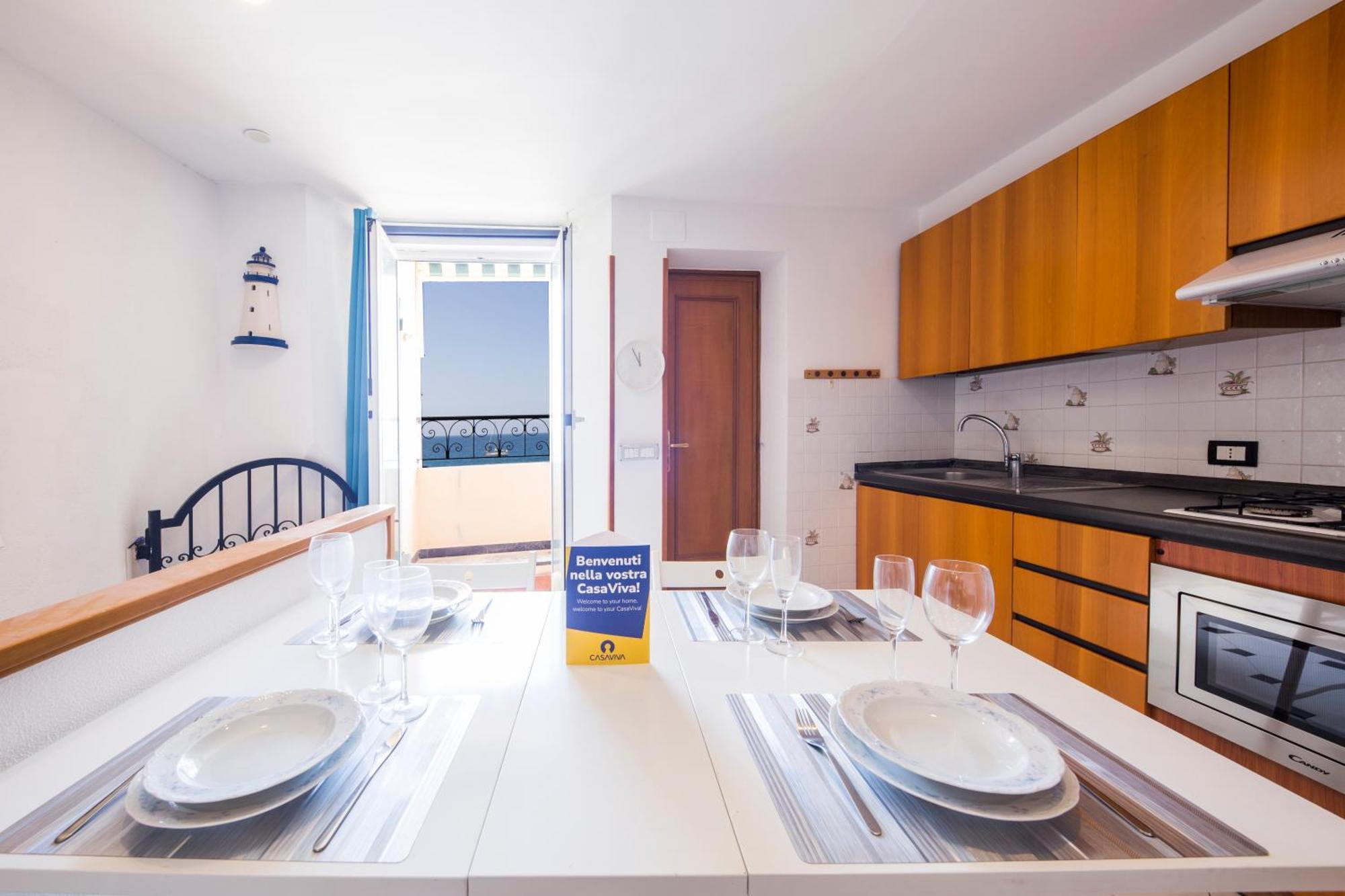 Casaviva Family Beachfront House In Camogli Exterior foto